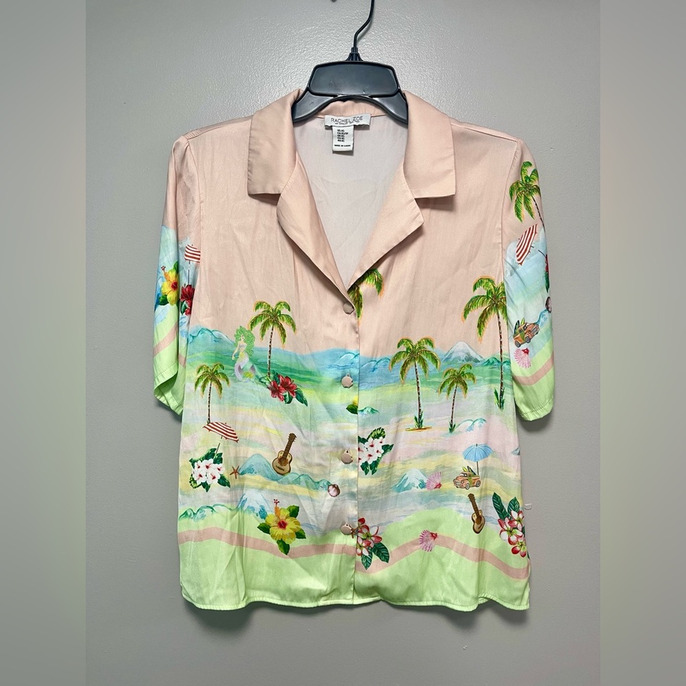 Rachel Zoe Pastel Tropical Women’s Shirt